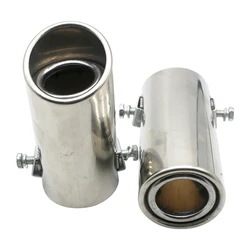 Exhaust Pipe Tip Car Auto Muffler Steel Stainless Trim Tail Tube Auto Replacement Parts Exhaust Systems Mufflers Vehicle