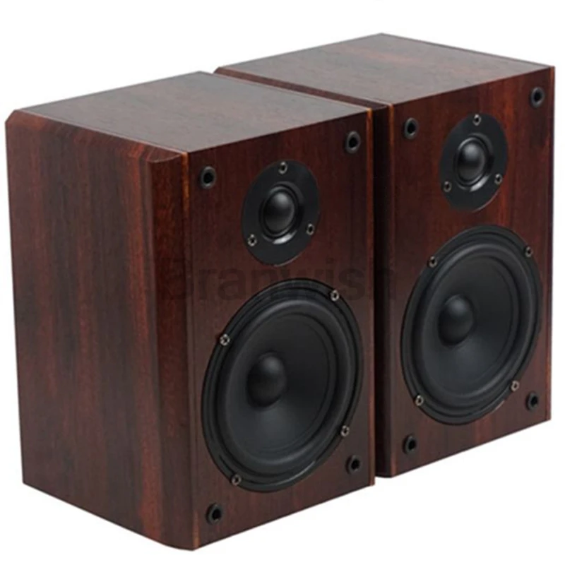 5 Inch Wooden Sound Box Passive Subwoofer Two-Way and Mid Speaker 3.0 Computer Speaker Home Theater Sound System Audio Set