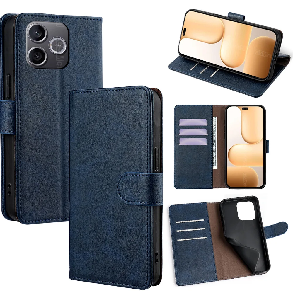 

Magnetic Buckle Leather Flip Cover for Honor 600 400 300 200 100 90 70 60 80/Magic8 7 6 5 4 Pro/ with Built-in Wallet Card Slots