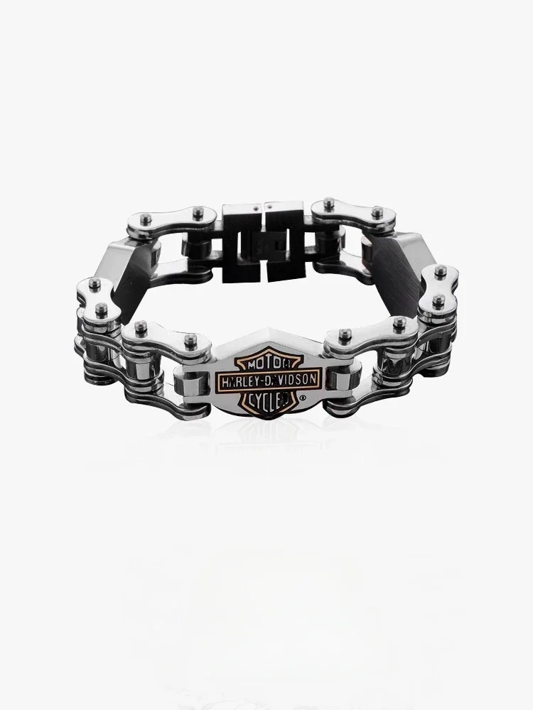 

Men's bracelet high-end personality niche hip-hop titanium steel wrist jewelry bracelet