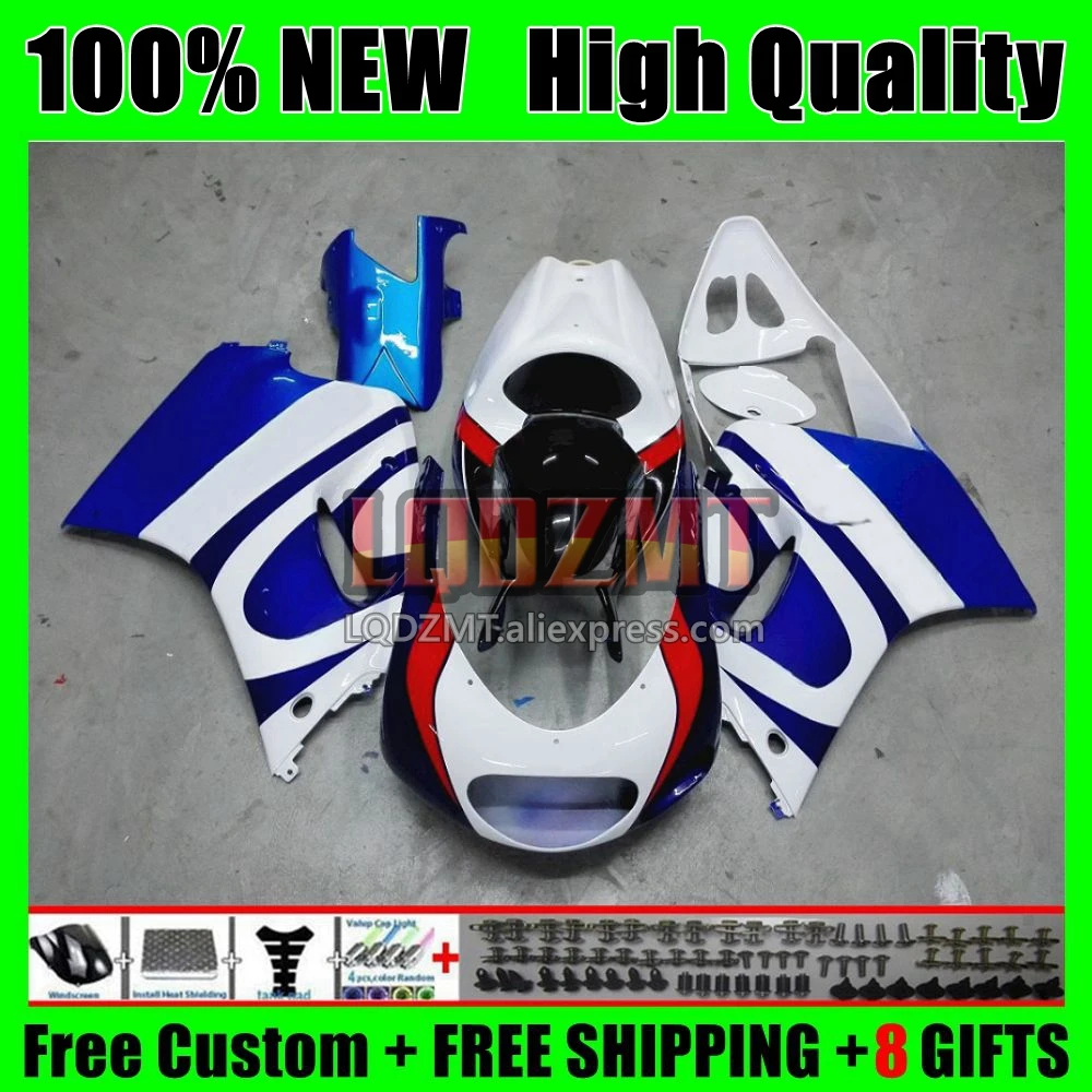 Bodys For SUZUKI SAPC VJ21 RGVT250 RGV250 Factory blue 88 89 8No.9 VJ 21 RGV-250 VJ-21 RGVT RGV 250 RGVT-250 1988 1989 Fairing