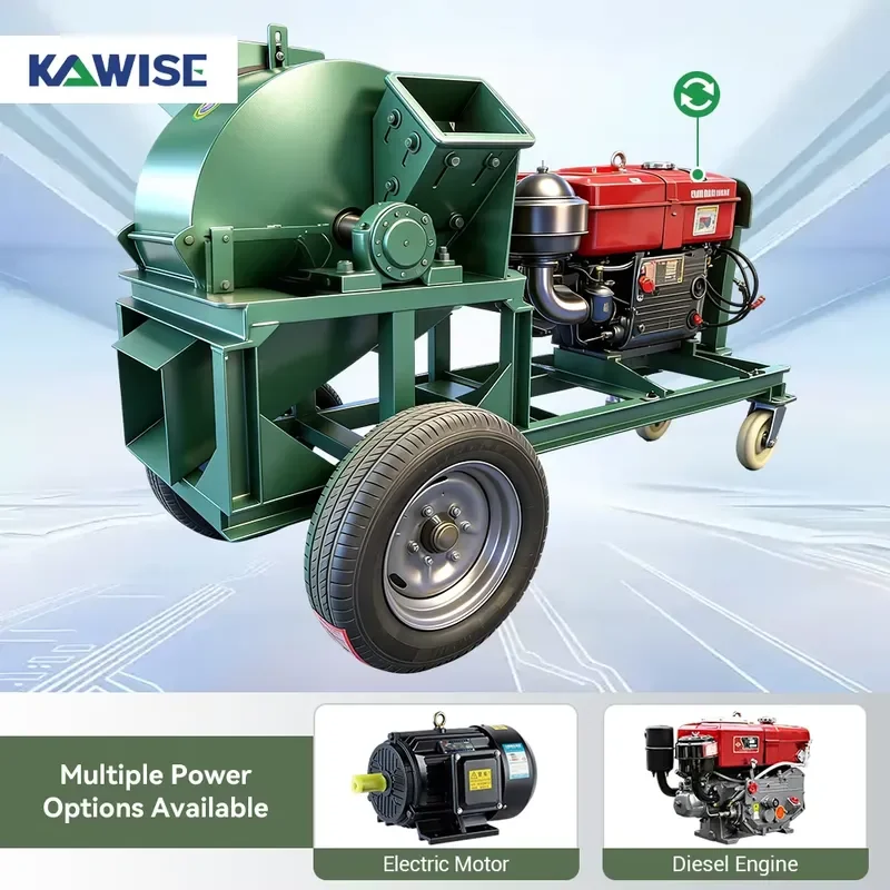 Wood Crusher Machine for Scrap Wood Recycling Pallet Waste Crushing and Sawdust Making Use
