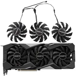 새로운 1개 78MM T128010SU PLD08010S12HH RX 5700 GPU 팬 기가바이트 RX 5700 5700XT 5600XT 5500XT 게이밍 그래픽 카드 쿨링 팬