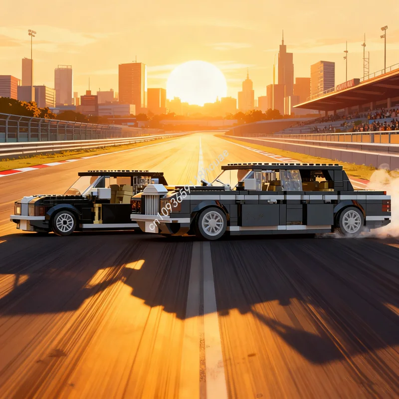 

484 шт. MOC Rolls Royce Silver Spur Limousine City Модель Строительство Рождественский подарок Блоки DIY Идея Игрушки Образовательный кирпич День рождения