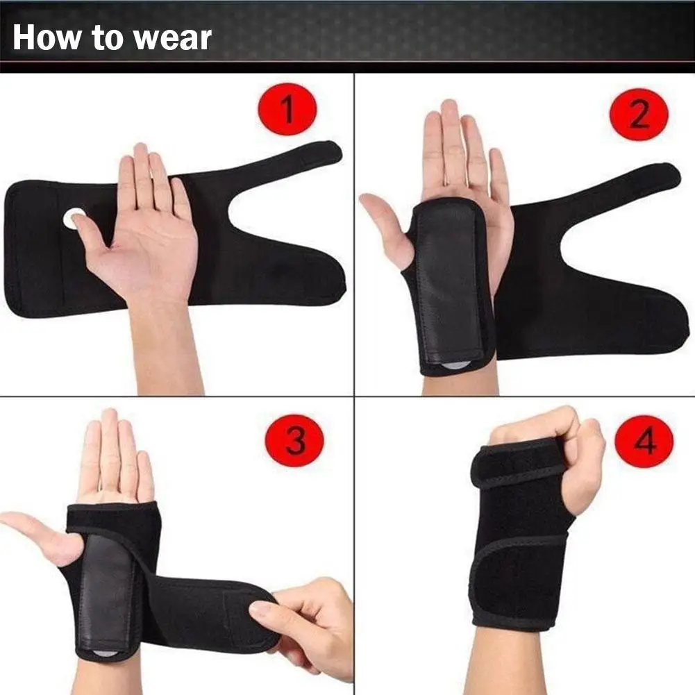 1PC Adjust Splint Sprains Arthritis BandBandage Orthopedic Hand Brace Wrist Support Finger Splint Carpal Tunnel Wrist Brace