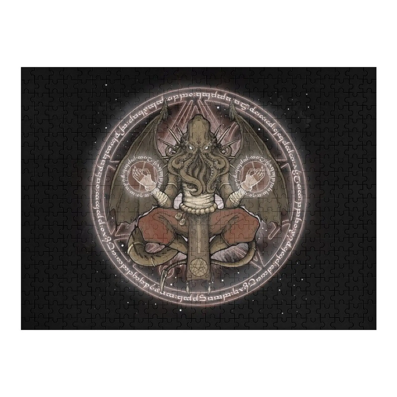 

Cthulhu God Jigsaw Puzzle Wooden Name Custom Personalized Name Wooden Toy Puzzle