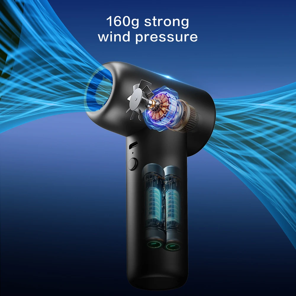990000 об/мин Мощный жестокий вентилятор Скорость 65 м/с Струйный вентилятор Беспроводной турбовоздуходувка Бесщеточный двигатель Турбоструйный вентилятор Пылесос