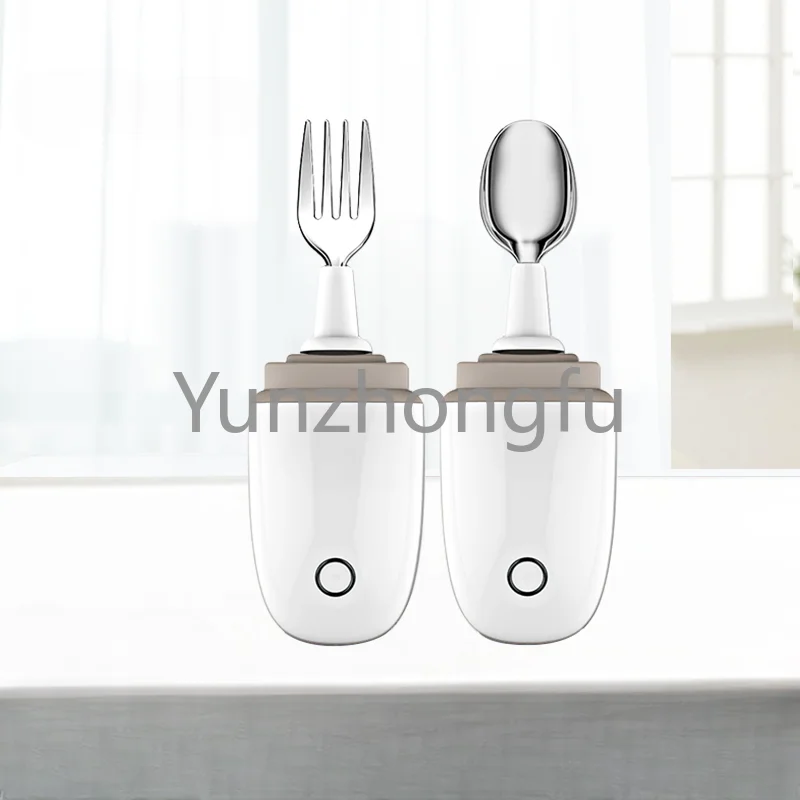 Intelligent Anti-shake Spoon Auxiliary Parkinson's Hand Shaking Elderly Eating Tableware Anti-shake Spoon Rechargeable