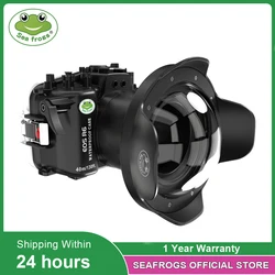 Seafrogs Professional 40Meter Underwater Photography Quipments Diving Housing For Canon EOS R6 With Glass Dome Port Fisheye