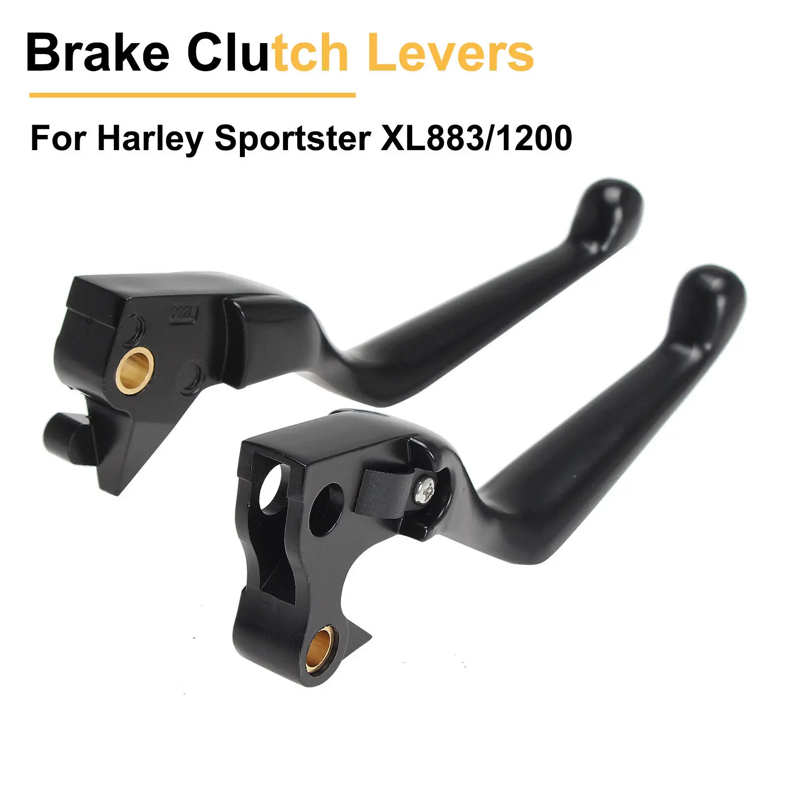 Chrome Black Brake Clutch Levers For Harley XL Sportster XL883 XL1200 XL50 XL1200X XR1200X Sportster 48 2004-2013 Aluminum