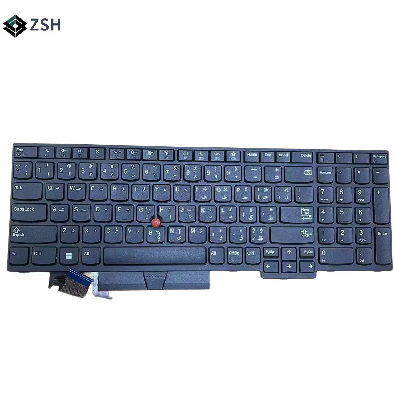 AR Arabic Keyboard for Lenovo Thinkpad E580 R590 E585 E590 E595 T590 P53S L580 L590 P52 P72 P53 P73  Laptop No Backlit Keyboard