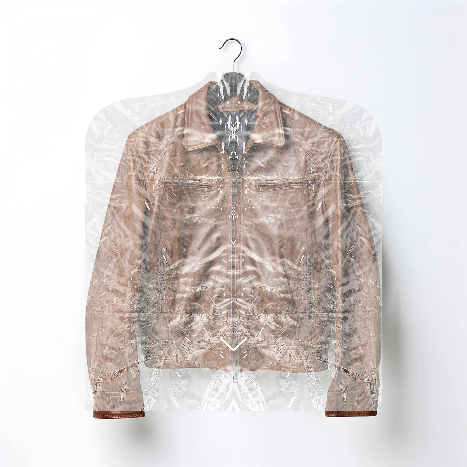 

Clear Plastic Garment Rack Cover for Clothes Storage Dustproof Hanging Clothes Protector with Zipper Foldable Closet Basement