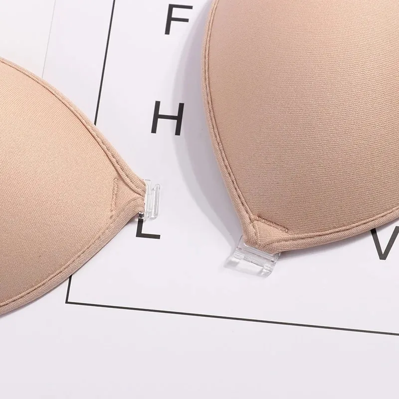 Reggiseno da donna Sexy Sujetador reggiseno Push-Up invisibile in Silicone autoadesivo chiusura anteriore senza cuciture reggiseno senza spalline appiccicoso senza schienale