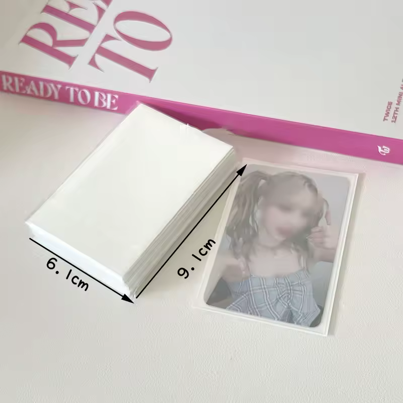 Sharkbang 50pcs/Lot Holo Card Sleeves 61x91mm 20C Macaron Color Kpop Holder For Postcards Films Game Cards Photocard Protector - Image 11