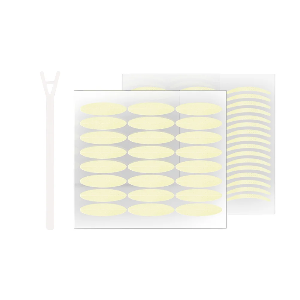 2세트 쌍꺼풀 테이프 보이지 않는 가벼운 통기성 오래 지속되는 방수 자연스러운 눈꺼풀 스티커 후드형 눈용 뷰티