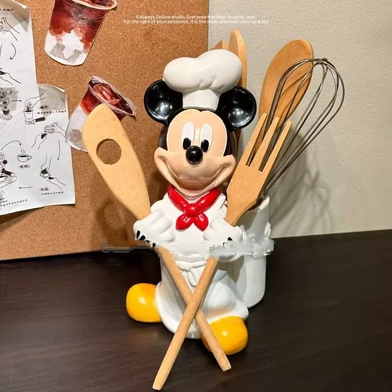 

Дисней Микки Маус мультфильм креативное ведро для хранения орнамент модель настольный держатель для кистей для макияжа ручка для хранения пара праздничные подарки