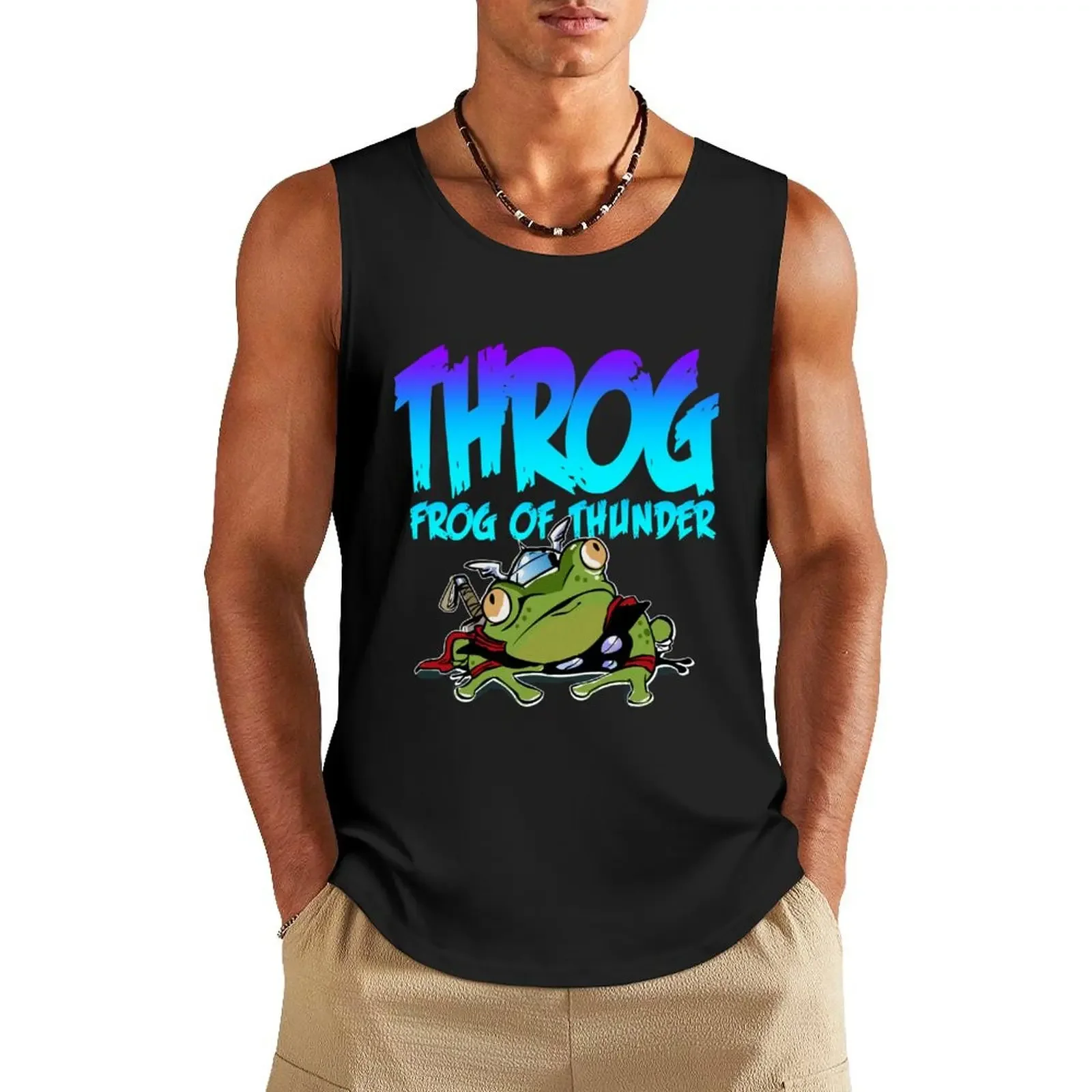 

Throg: Frog of Thunder Tank Top vest men summer Men's tops