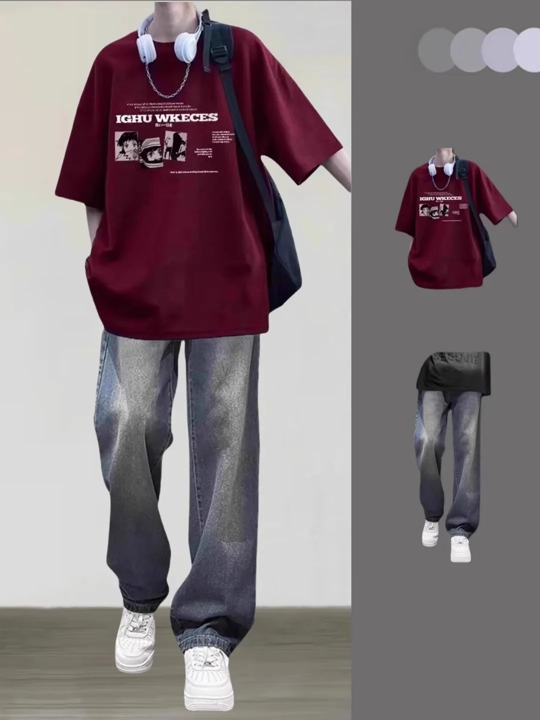 

Summer Men's Casual Cotton ort Sve T-irt And Pants Set Faionable Loose Fit Pure Cotton Streetwear Teenager Clothing