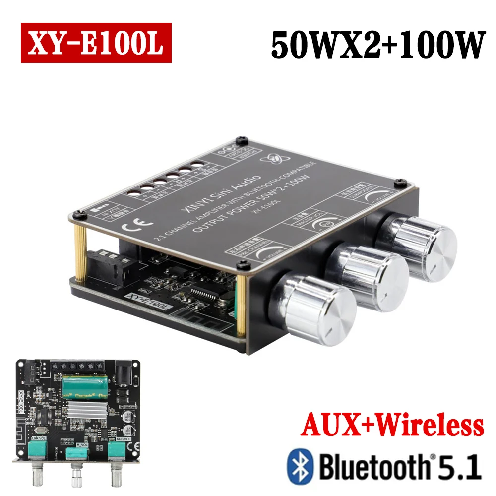 XY-E100L/XY-S100L/YS-MT21S/YS-S100L/ZK-MT21 Audio Amplifier 3-channel Output Subwoofer Knob Adjustment Overcurrent Protection