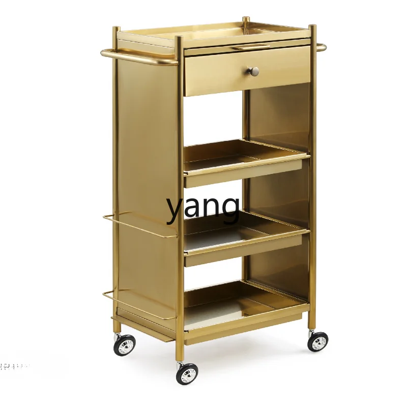 

Yjq Beauty and Hairdressing Cart Household Storage Simple and Portable Barber Shop Tool Cabinet