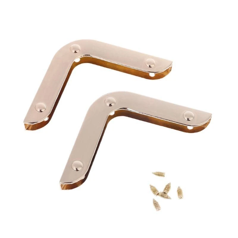 

G5AE 2pcs Metal Handbag Corner Protector Safety Guard for Purse Bag Making Acces