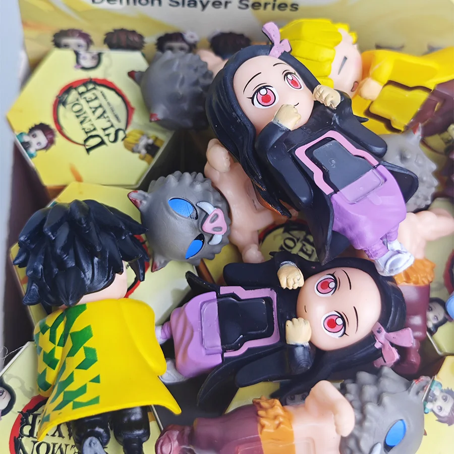 6CM 鬼滅の刃 カムアンドゴー ブラインドボックス アニメドール おもちゃ 卓上飾り 竈門炭治郎 サプライズボックス ホリデーギフト 周辺グッズ