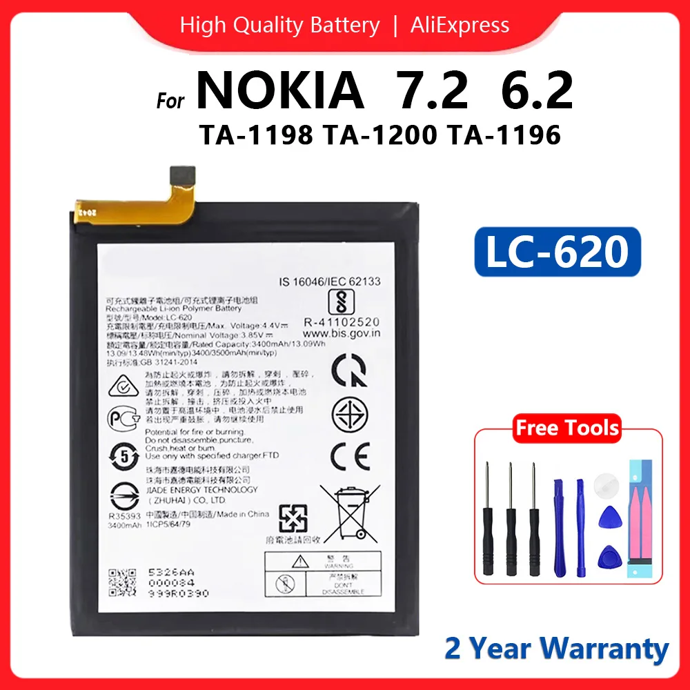 Original Replacement Battery For NOKIA 2 3 4 5 6 7 8 9 G10 G20 Plus Dual Rechargeable Mobile phone Batteria+Free Gift+Track Code