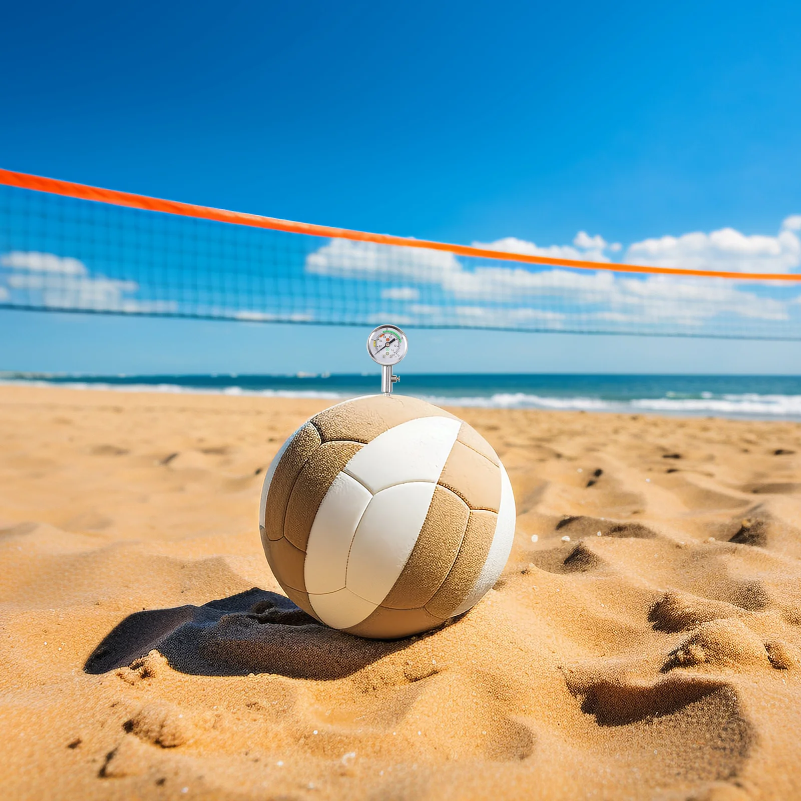 

Metal Ball Pressure Gauge Durable Sports Ball Pressure Measurer Tool for Basketball Football Volleyball Accurate Measure