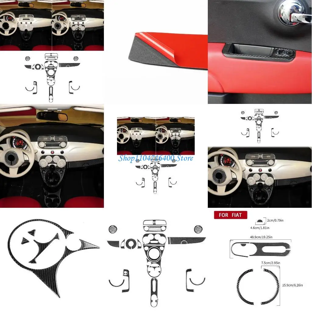 

y1gd Car Interior Trim Carbon Fiber Cover Interior Trim Decorative Car Stickers Accessories