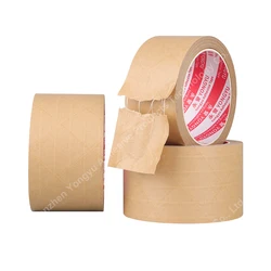 Kraft Paper Tape Self-Adhesive Tape Line Sealing Packaging Art Photo Frame Paper Foreign Trade Protection Surface Marking Fixing