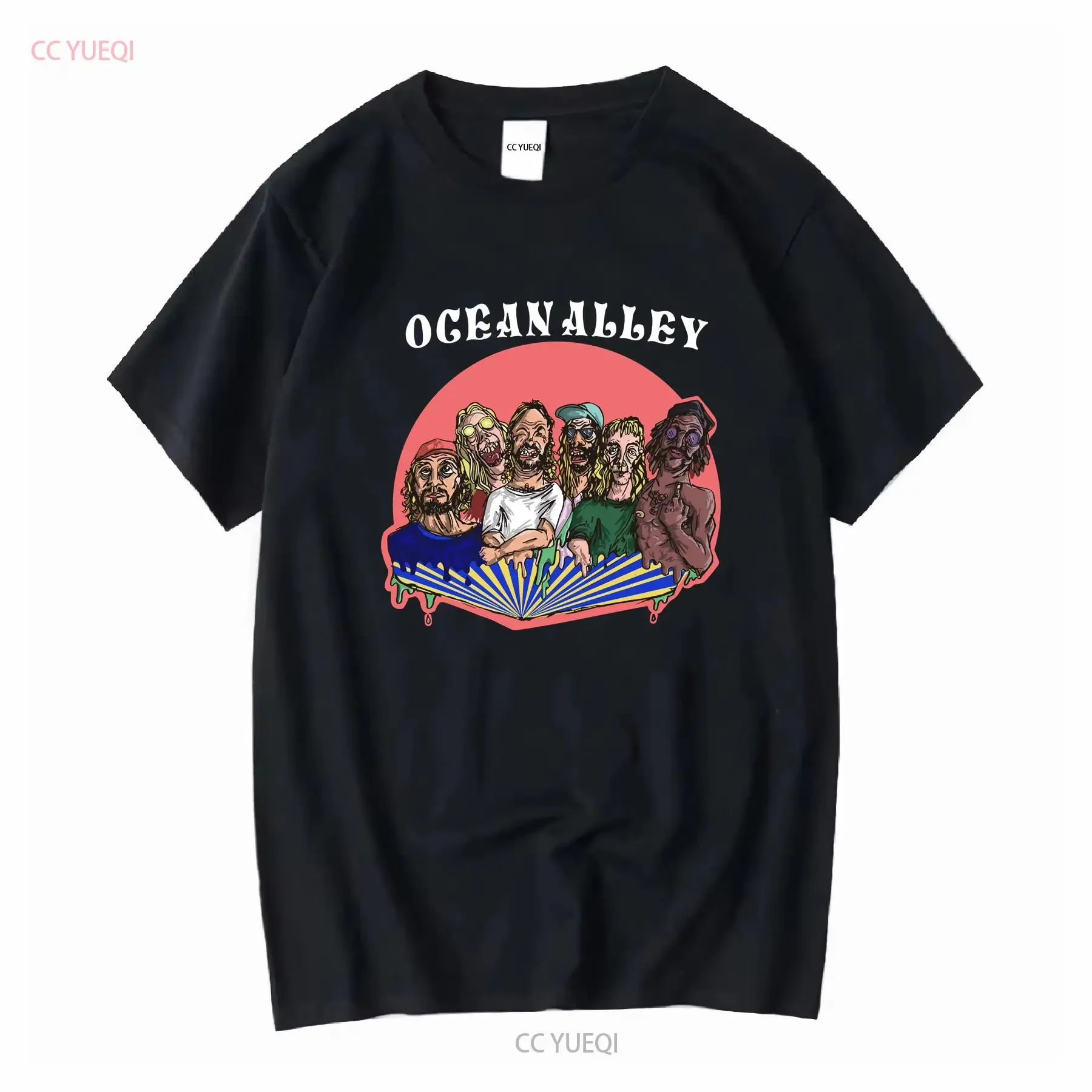 New Hello Summer Tour Ocean Alley T Shirt  Black S 5XL UT316 vintage Washed Top For Everyday Wear Versatile Stylish