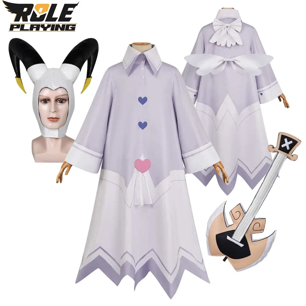 

Аниме Хазбин Отели Адам Косплей Костюм Плащ Шляпа Гитарный Реквизит Аксессуары для Мужчин Необычные Платья Хэллоуин Карнавальный Костюм Партии