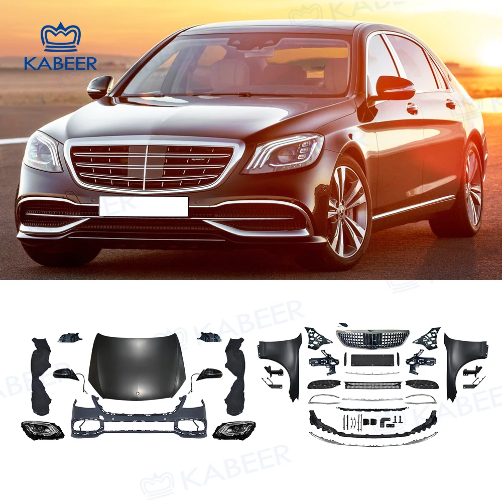 Kabeer modify project for Benz W221 car upgrade to  Bumper headlight  tail light Body kit