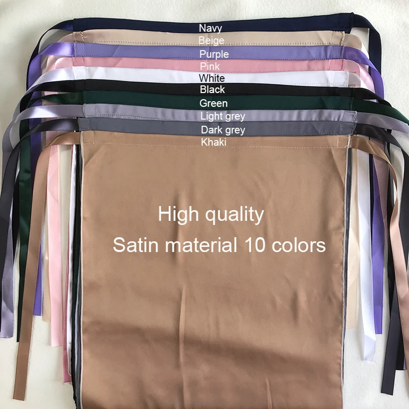 Niqab High Quality With Satin String Muslim One Layer Breathable Satin Nida Modest Islamic Clothing Prayer Hijab Dropshipping