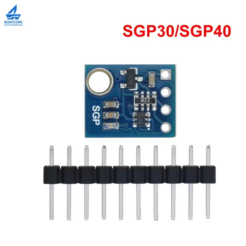 1 Buah Modul Sensor Deteksi Kualitas Udara Digital TVOC SGP40 SGP30 Papan Demo Kompatibel untuk Arduino