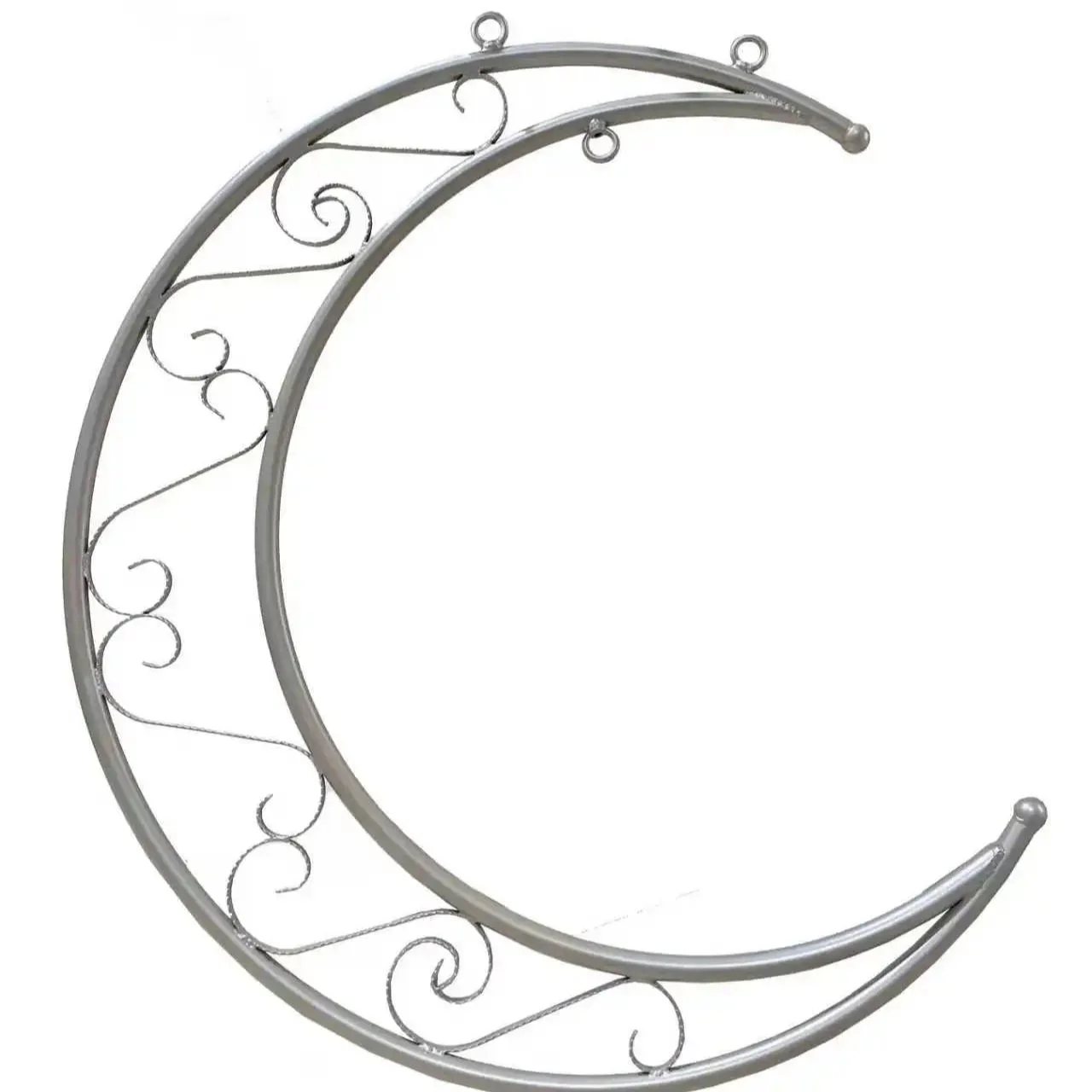 Professional Light Gold Aerial Moon Hoop Lyra Set with Rigging for Circus Performance Studio Gym Equipment Aerial Training