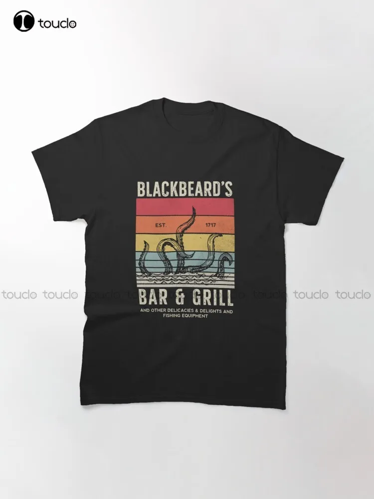 Blackbeard’S Bar And Grill Our Flag Means Death, Ofmd Classic T-Shirt Graphic T Shirts Oversized Graphic T Shirts 100% Cotton