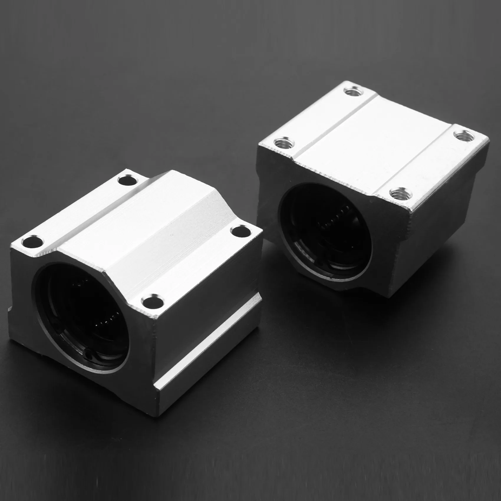 12 Buah SC20UU 20Mm Bantalan Bola Gerak Linier Aluminium Bushing Geser untuk CNC