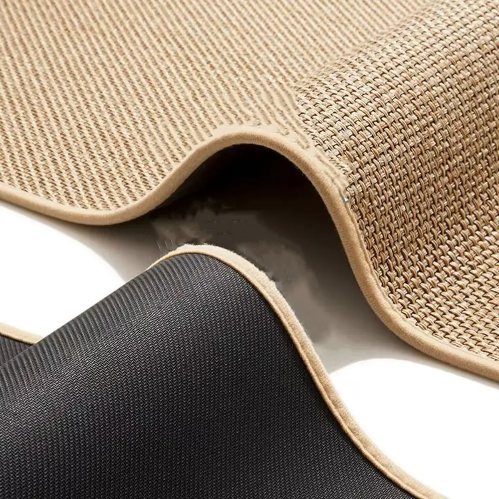 Simple Super Absorbent Kitchen Floor Mat Long Soft Entrance Doormat Washable Thickened Linen Weave Bath Mat Home