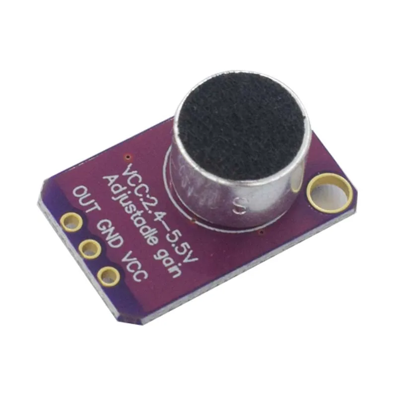 MAX9814 Microphone AGC Amplifier Board Sound sensor Module Auto Gain Control Attack for Arduino MAX4466 PCB Board Diy Kit image 3