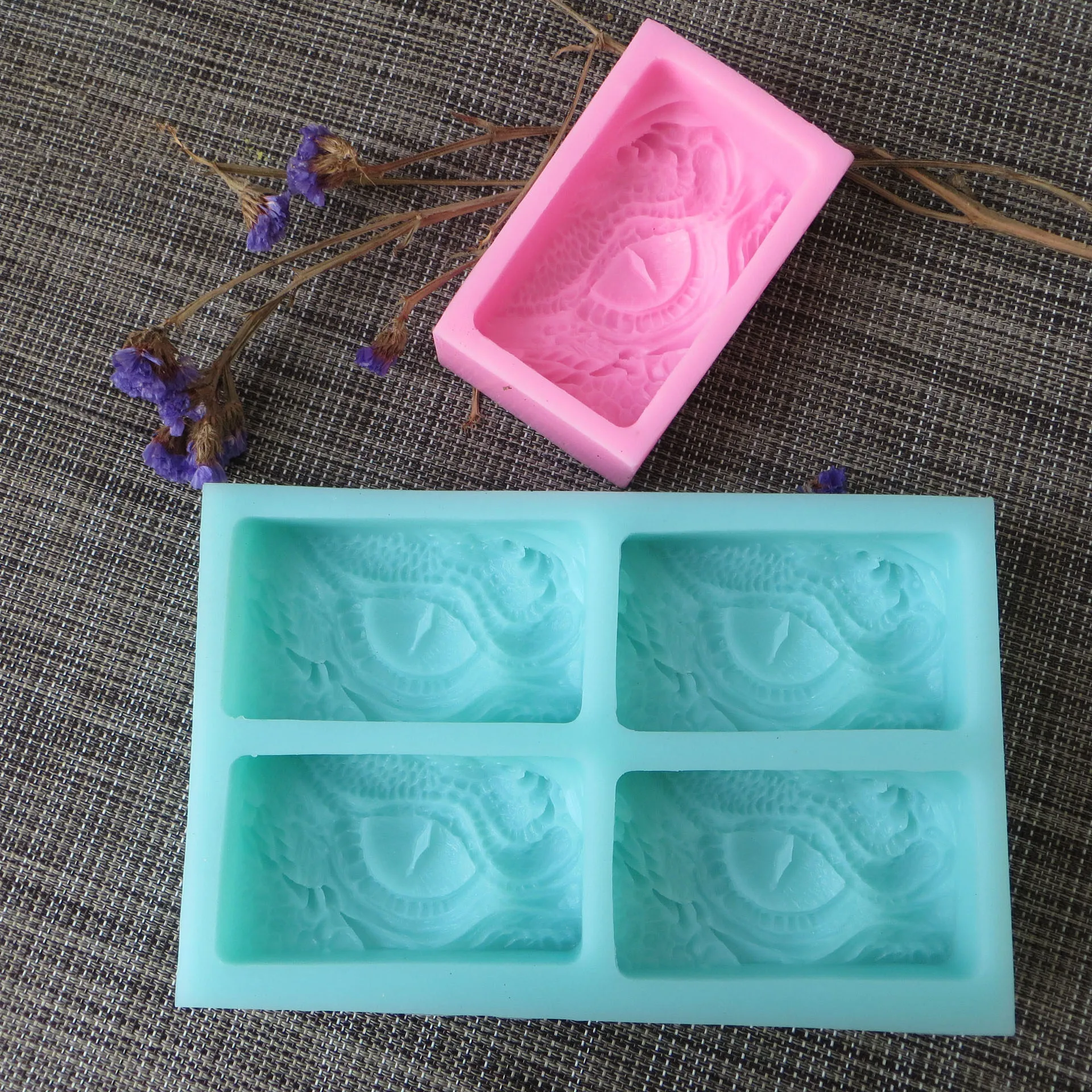 Dragon Eye Square Soap Fondant Cake Silicone Mold Handmade Soap Making Chocolate DIY Candle Cake Decorating Tools