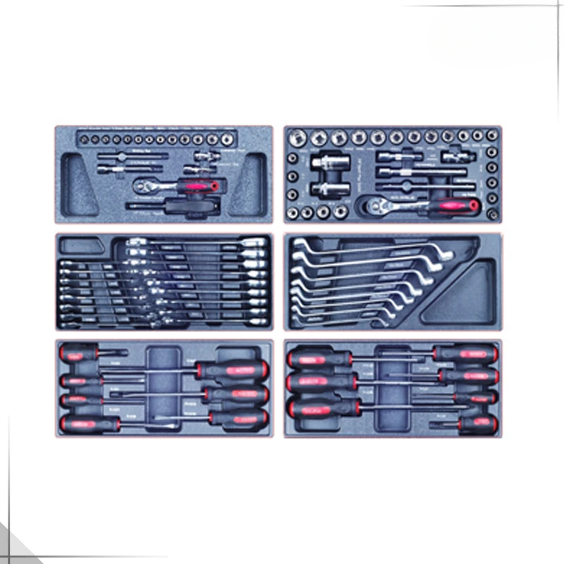 POWERTEC 196pc Hand Tool Kit with Metal Cabinet Home Tool Set