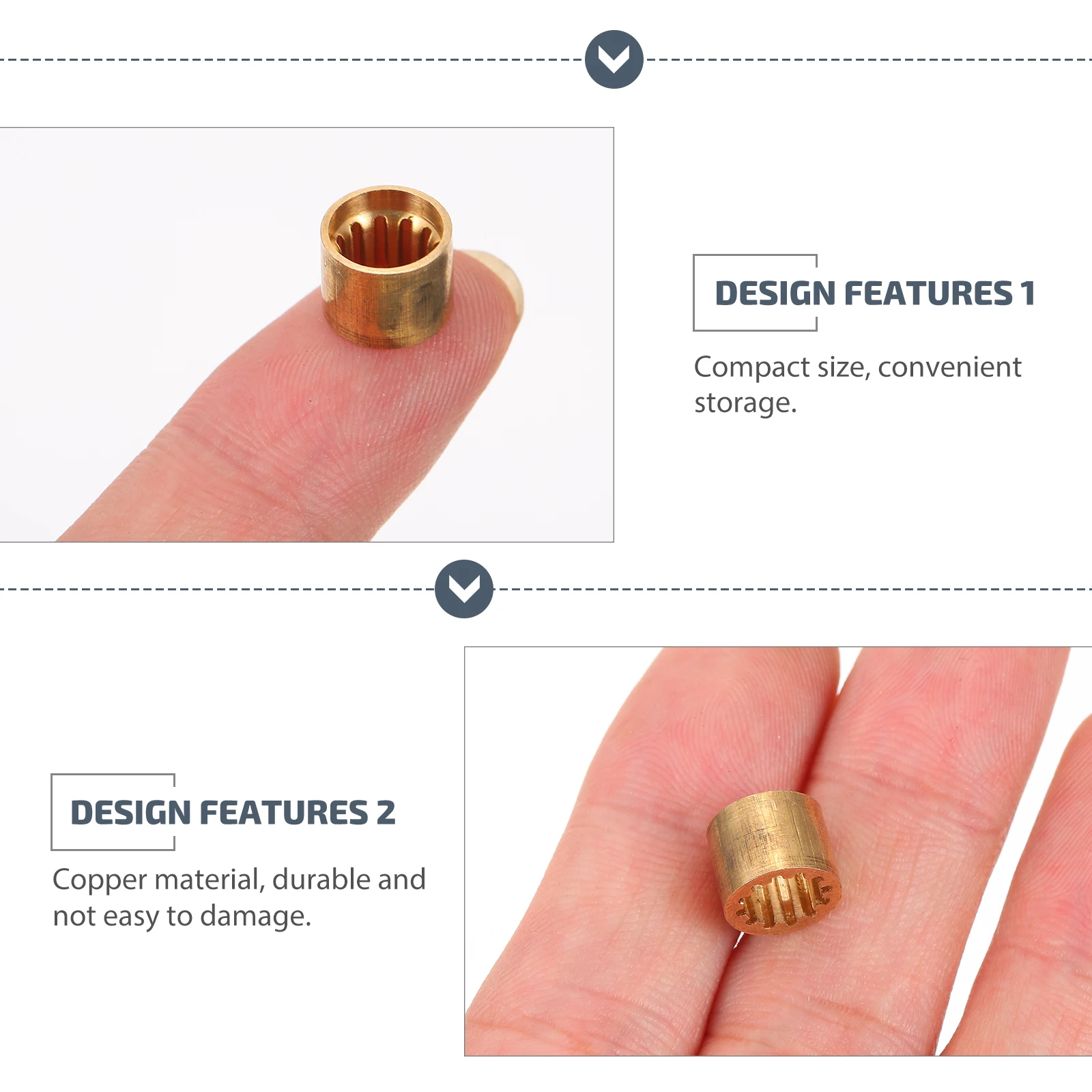 

20Pcs Pool Cue Ferrules Copper Billiard Snooker Replacement Repair Kit Cue Tips Billiard Ferrules Pool Tip Hoops