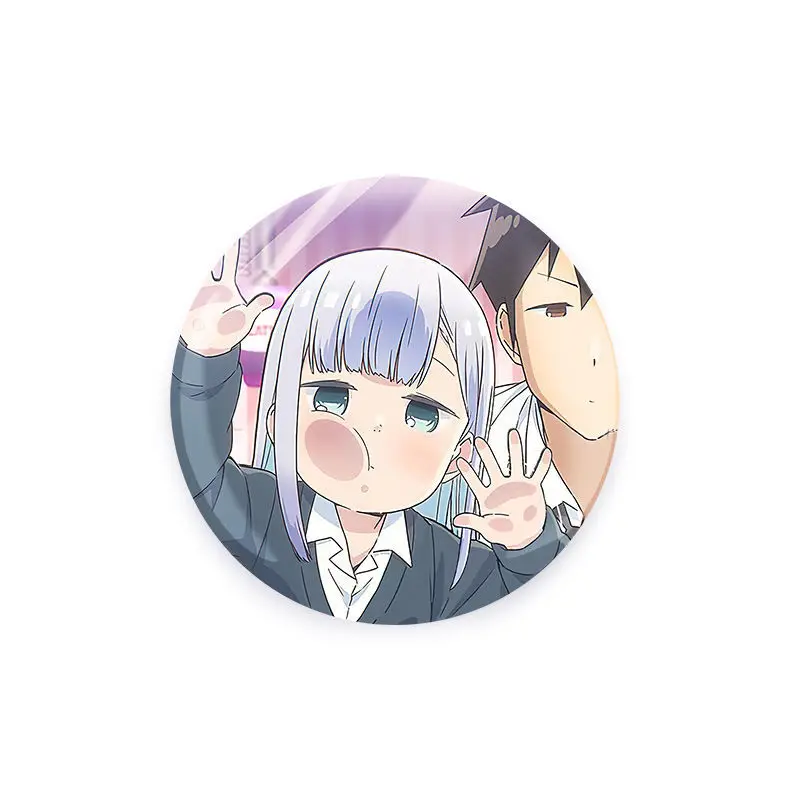 Anime Aharen-san Wa Hakarenai Aharen Reina Raido Cosplay Costumes Badge Pin Brooch Backpack Hat Pendant Gift Present