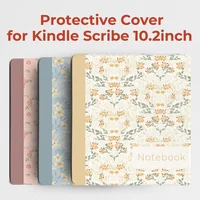 Funda Twosheep para Kindle Scribe 2024 y 2022, carcasa dura con tapa magnética, despertador automático con portalápices, flores para niñas de 10,2 pulgadas