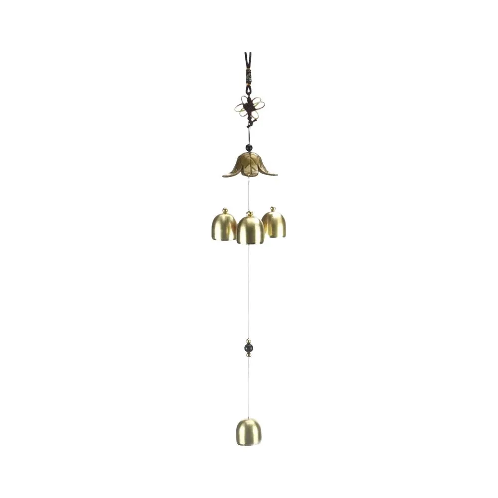 Brand New Wind Chime 3 Bells Bagua Decor Feng Shui Garden Hanging Home Lucky Replacement Spare Parts Wind Chimes