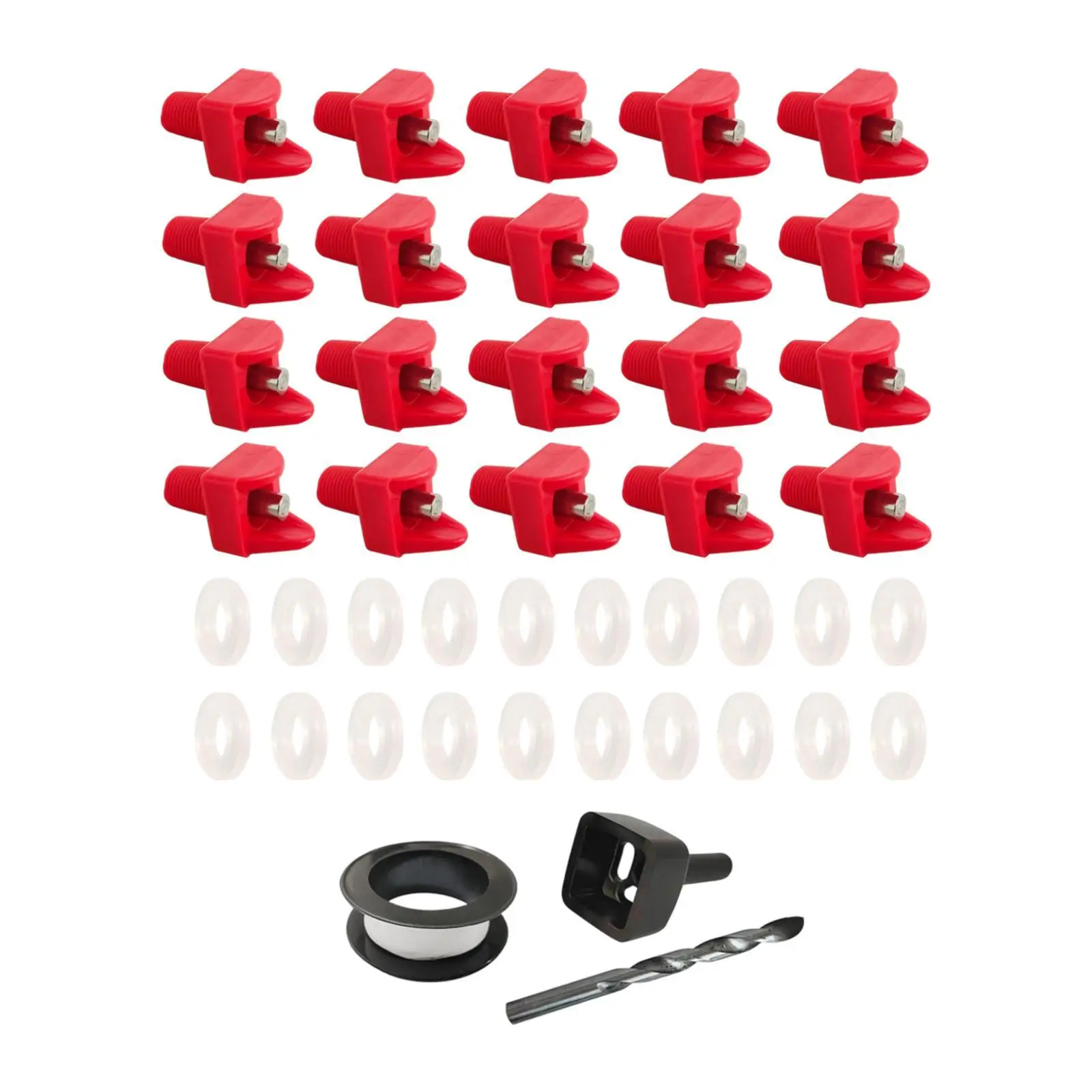 حلمات سقي الدجاج الأفقية لدلو توفير المياه حلمة الدجاج سقي لمستلزمات الدواجن والبط والفراخ أوزة