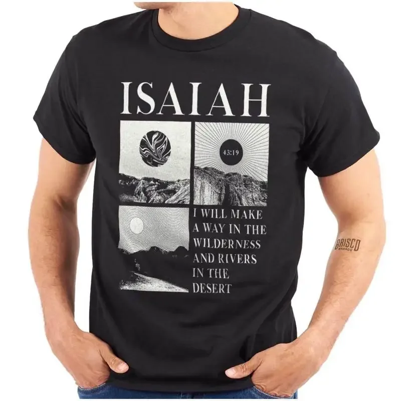 Christian Isaiah Prophet Bible Scripture Womens or Mens Crewneck T Shirt Tee