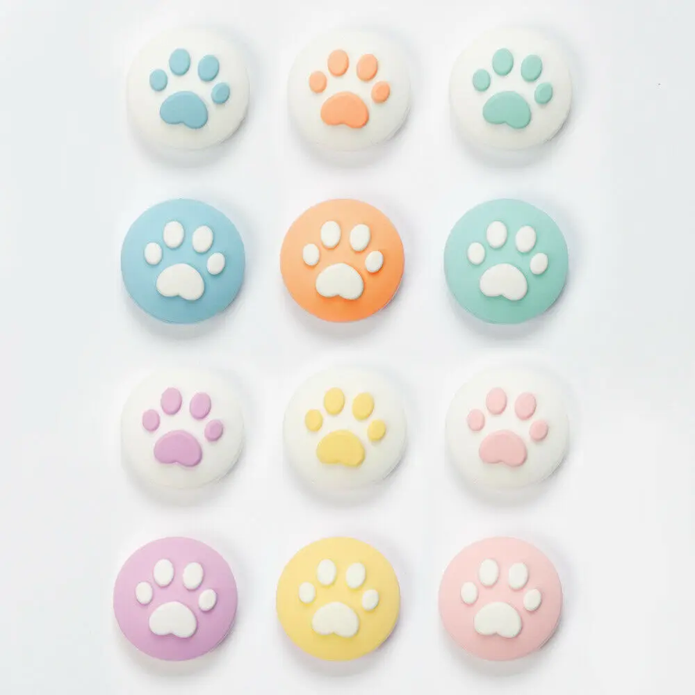 Cute Cat Paw Pad Claw Thumb Stick Grip Cap Joystick Cover for Nintend Switch Lite NS Joy-Con Controller Gamepad Thumbstick Case