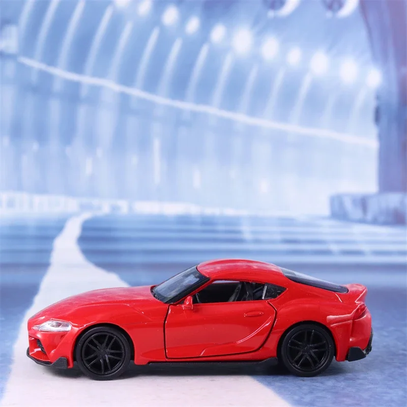 WELLY 1:36 TOYOTA Supra Simulation Pull Back Car Model Car Metal Diecast Alloy Toy Car for Kid Gifts Collection B571